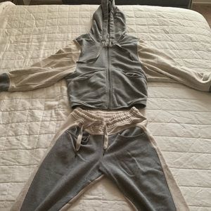 Stella McCartney two-piece hoodie and cropped sweat set
